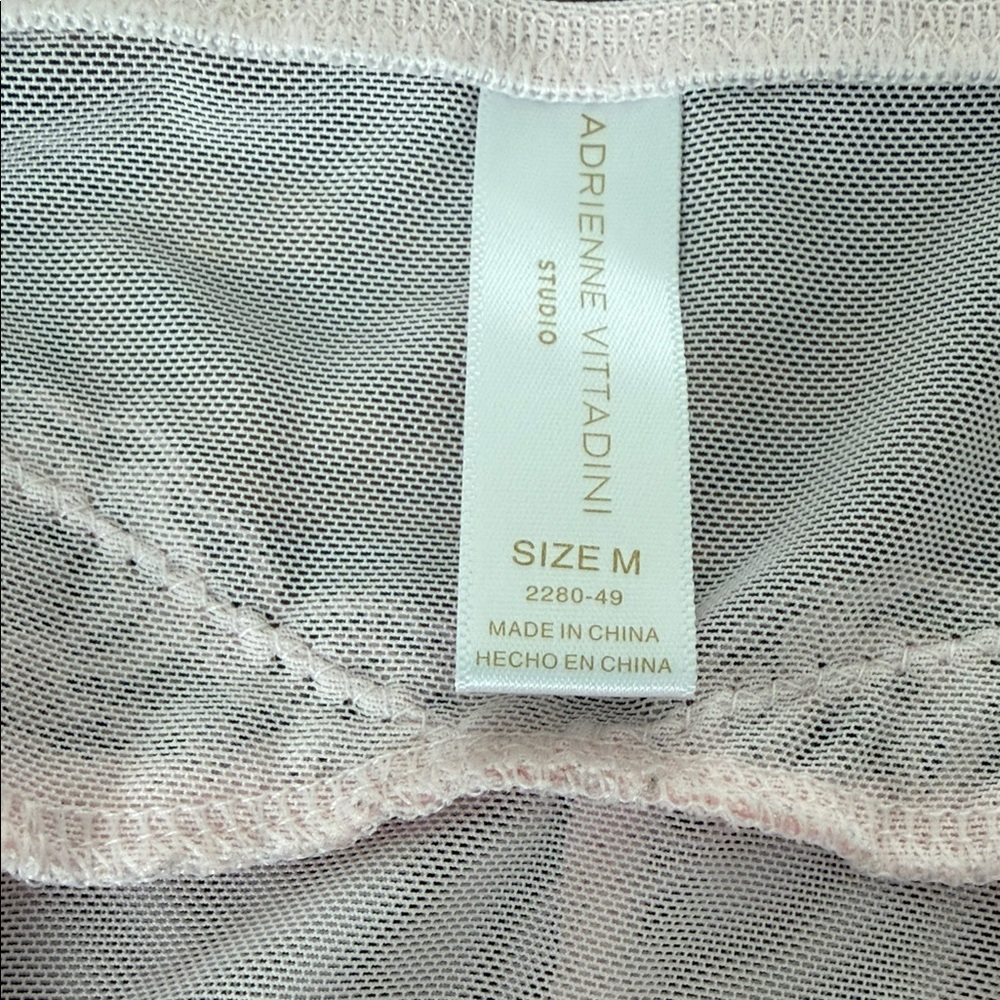 Adrienne Vittadini Pink Lace Chemise - Picture 6 of 6